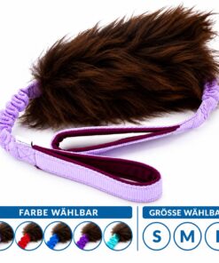 Double Handle Sheepskin Bungee Tug