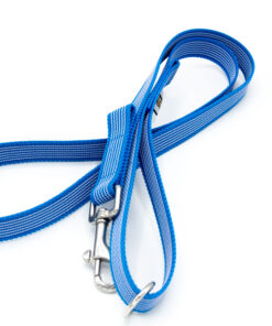 Gummierte Leine | Blau