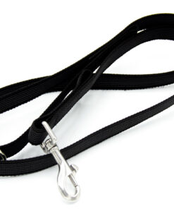 Gummierte Leine | Schwarz