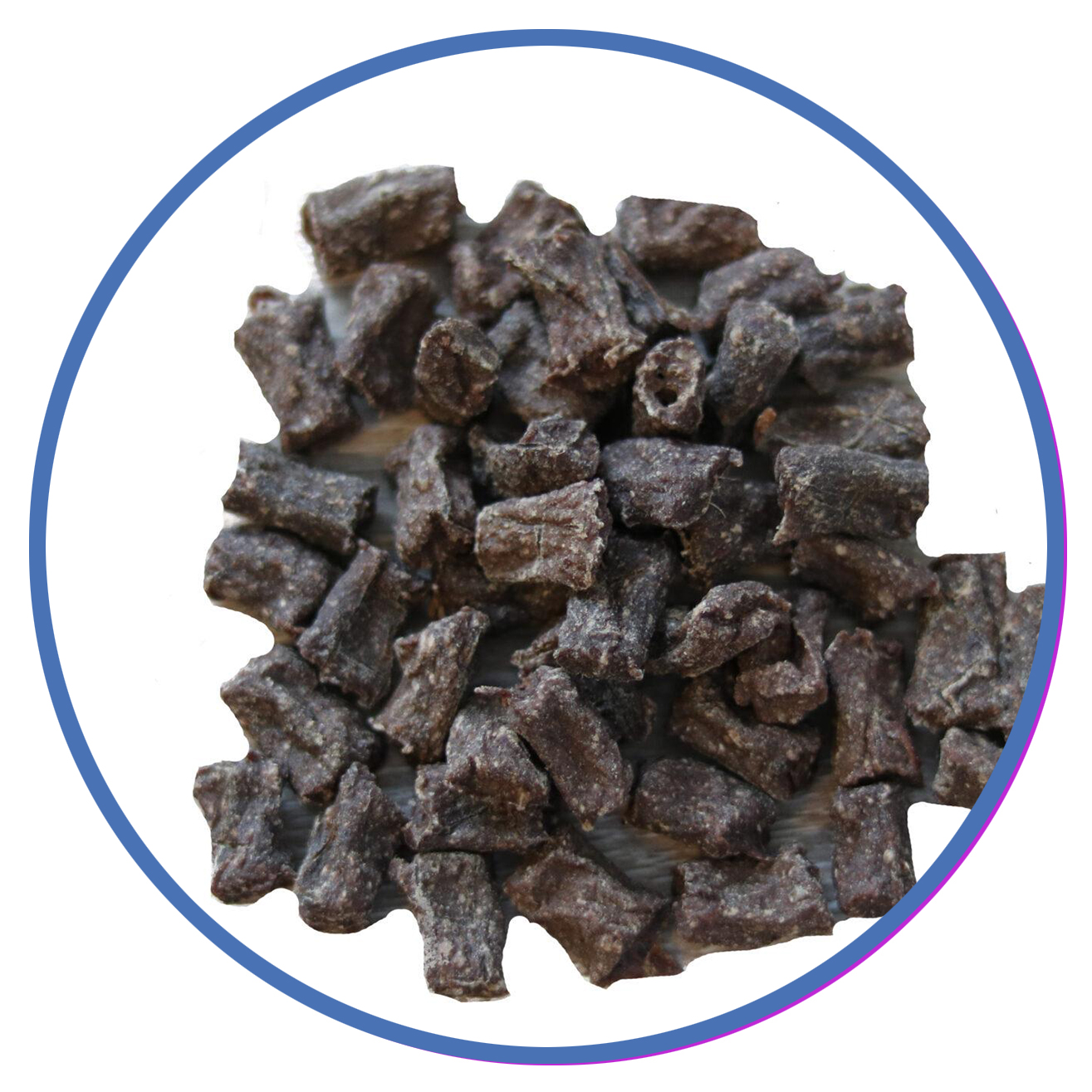 Lachs-Fleisch Mini rund