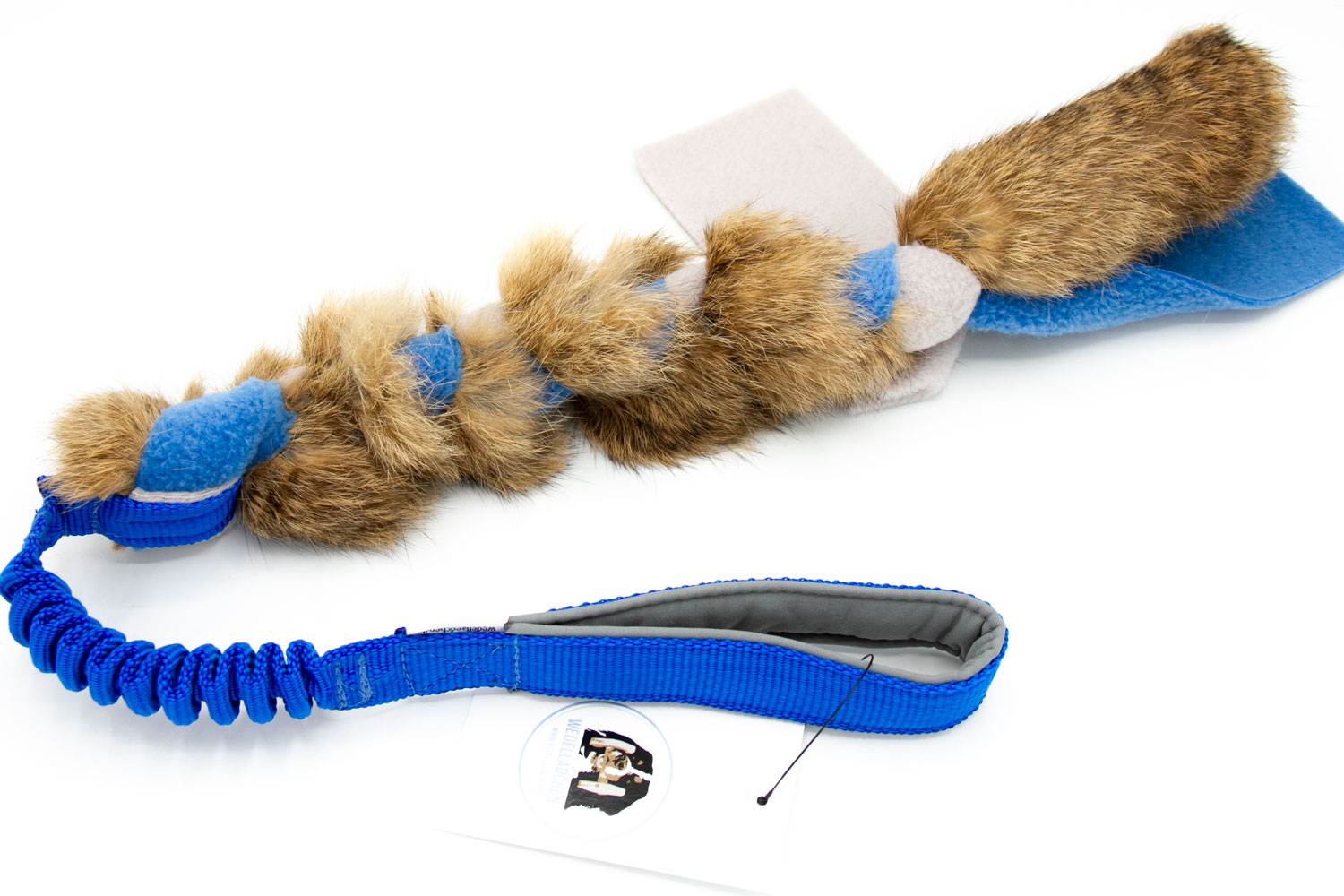 Rabbit braided tug | Blau