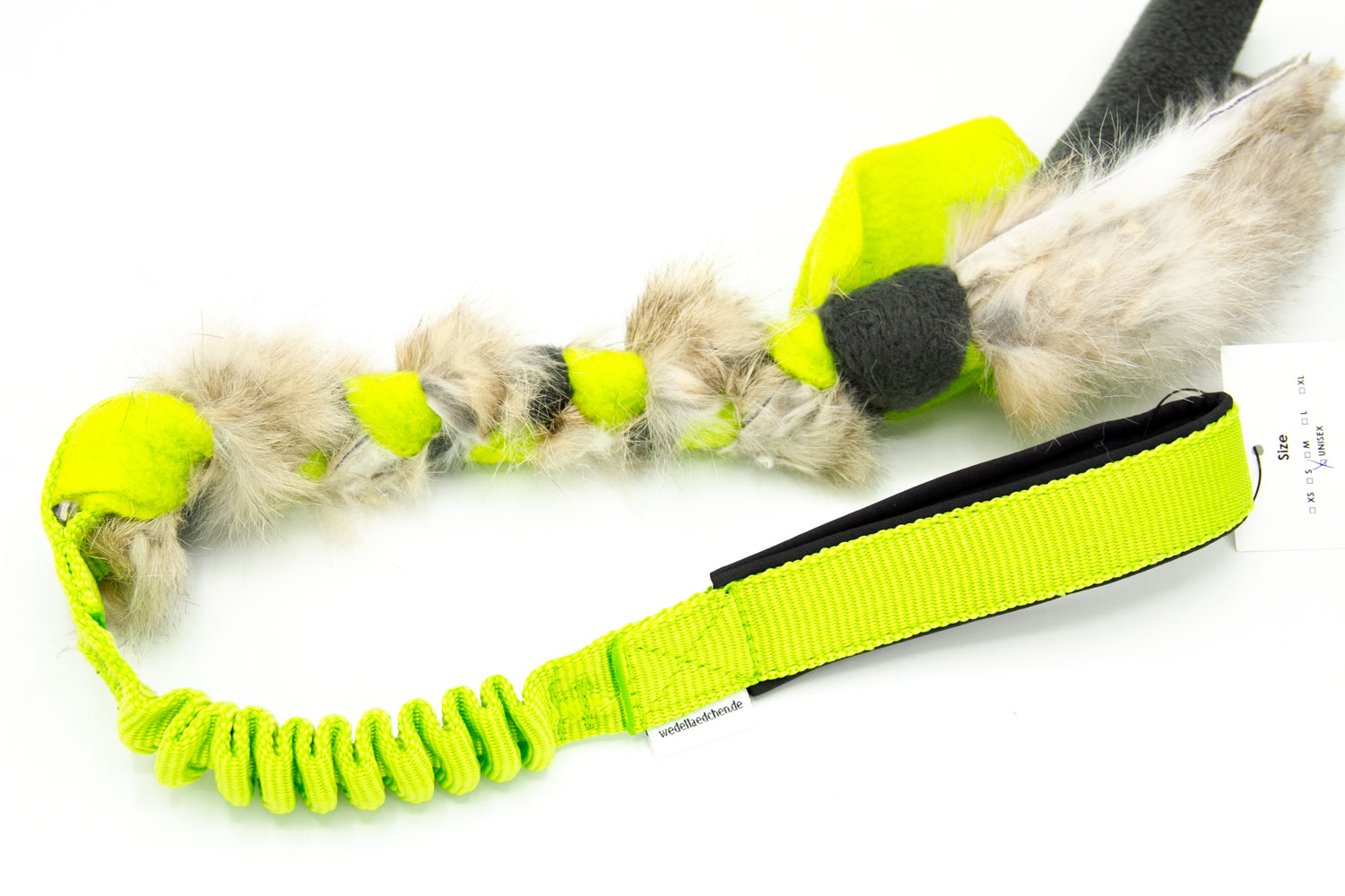 Rabbit braided tug | Grün