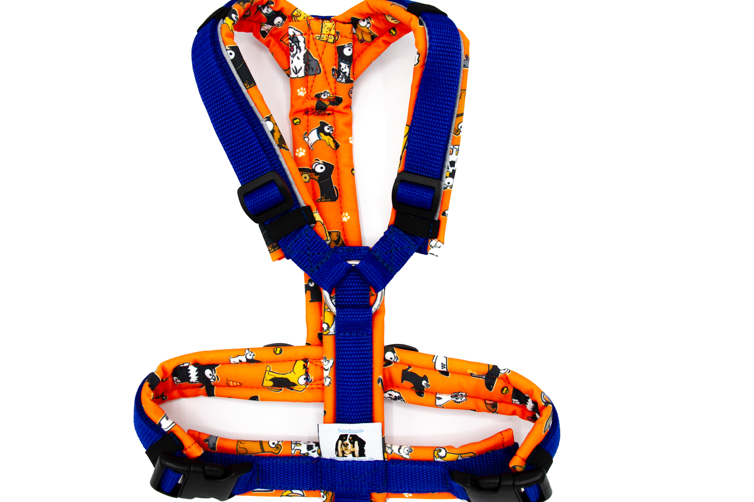 Hundegeschirr Orange | Blau