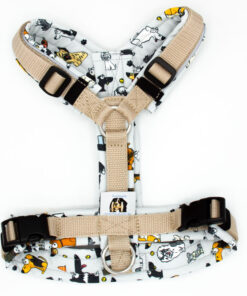 Hundegeschirr Grau|Beige