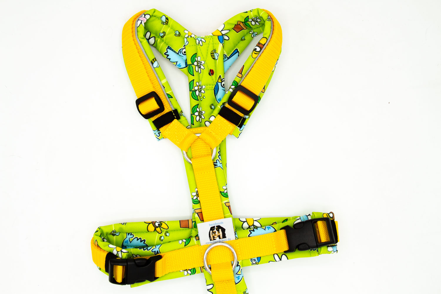 Hundegeschirr "Spring" | Grün, Gelb