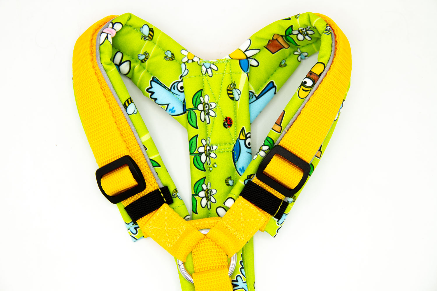 Hundegeschirr "Spring" | Grün, Gelb – Bild 2