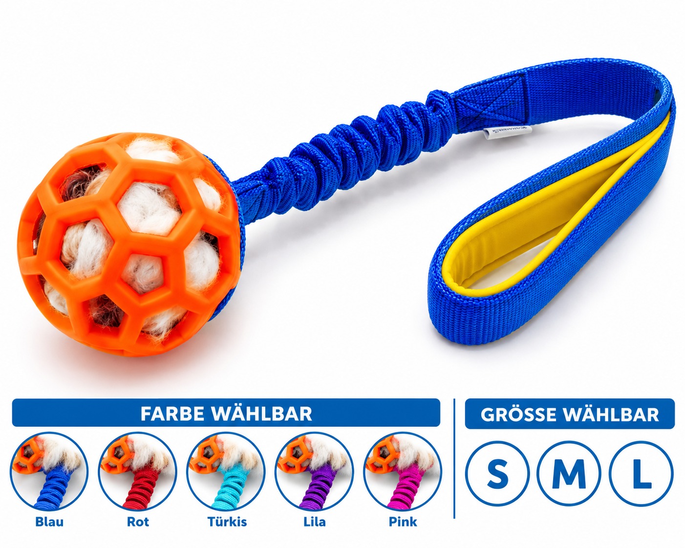 JW Pet Hol-EE Roller Bungee mit Schaffell